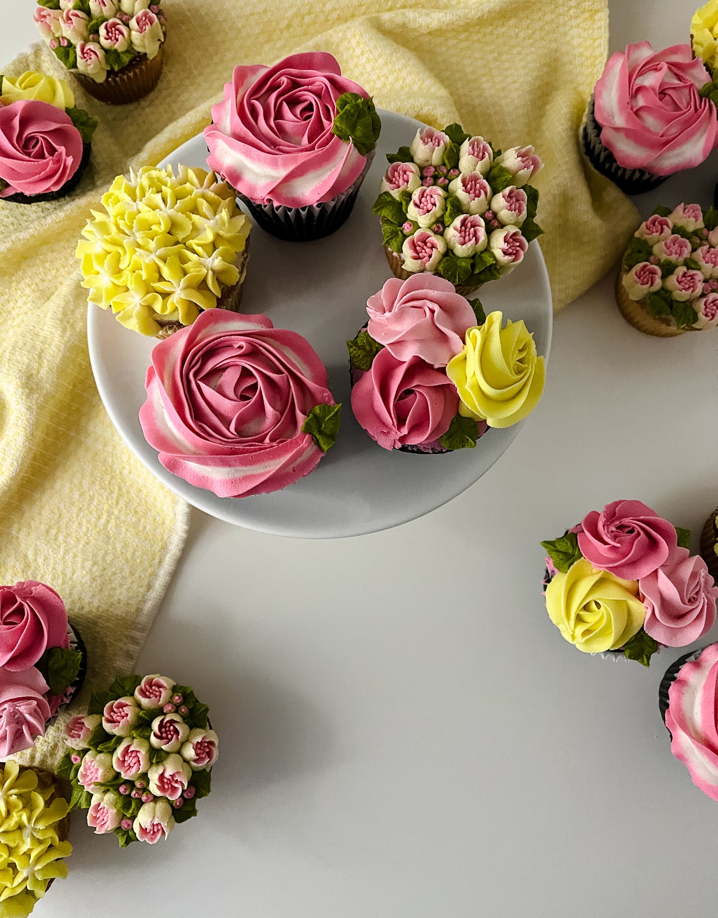 Valentine's Floral Cupcake Box of 6 or 12- Regular Size